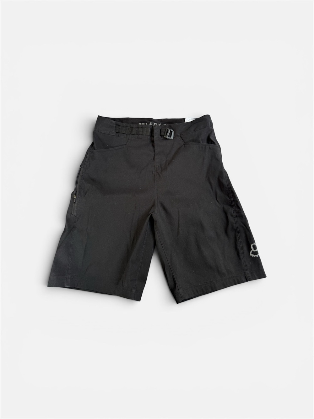 Fox Black Kids MTB Shorts with Adjustable Waist